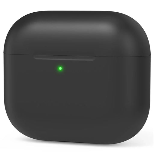 AHASTYLE PT147 For Apple AirPods 3 Splittable Silicone Protective Case Bluetooth-compatible Earphone Anti-drop Anti-dust Cover - Black - 1