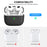 AHASTYLE PT177 For Apple AirPods 3 Stripe Design Bluetooth-compatible Earphone Drop-proof Cover  Splittable Soft Silicone Protective Case - Black - 2