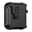 For Apple AirPods with Charging Case (2016) / (2019)  /  AirPods with Wireless Charging Case (2019) TPU+PC Case Bluetooth-compatible Earbuds Cover - Black - 1
