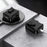 For Apple AirPods with Charging Case (2016) / (2019)  /  AirPods with Wireless Charging Case (2019) TPU+PC Case Bluetooth-compatible Earbuds Cover - Black - 3