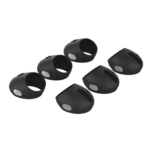 AHASTYLE PT76 For Apple AirPods with Charging Case (2016) / (2019) Silicone Ear Hooks 3 Pairs Anti-Skid Ear Cover Ultra-Thin Ear Tips - Black - 1
