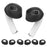AHASTYLE PT76-3 Silicone Ear Cover for Apple AirPods 3 Slim Ear Hooks 3 Pairs Ultra-Thin Ear Tips - Black - 1