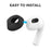 AHASTYLE PT76-3 Silicone Ear Cover for Apple AirPods 3 Slim Ear Hooks 3 Pairs Ultra-Thin Ear Tips - Black - 3