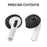 AHASTYLE PT76-3 Silicone Ear Cover for Apple AirPods 3 Slim Ear Hooks 3 Pairs Ultra-Thin Ear Tips - Black - 4