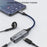 MH339A Type C to 3.5mm Headphone Jack HiFi Audio Adapter with PD 60W USB C Charging Port - Grey - 5