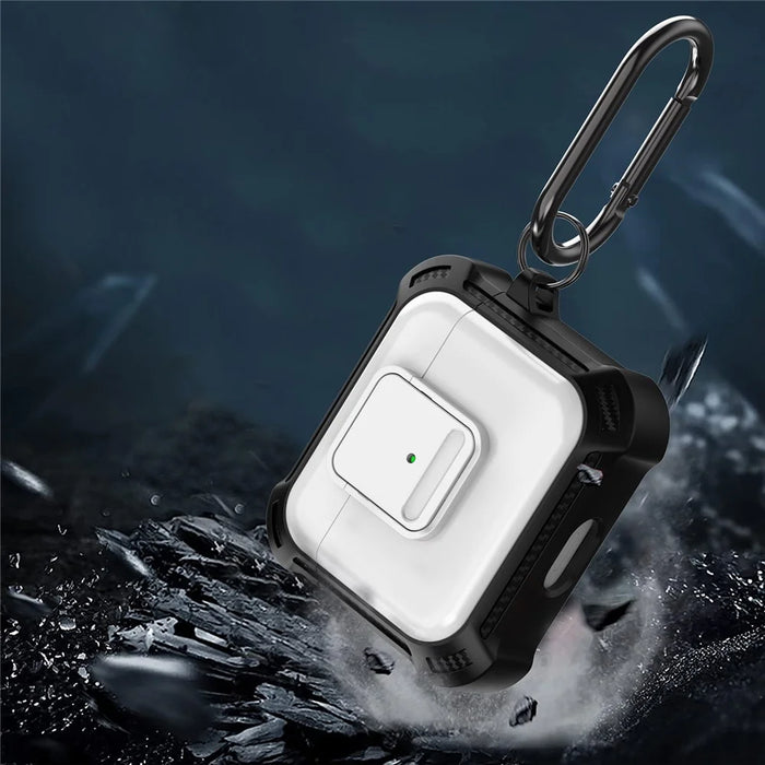 For Apple AirPods 3 Bluetooth-compatible Earphone Drop-proof Cover TPU+PC Protective Case with Pressing Button - White - 5