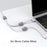 AHASTYLE LC01 8Pcs Self-adhesive Cable Manager Silicone Data Cable Fixing Holder Desktop Wire Organizer - Grey - 2