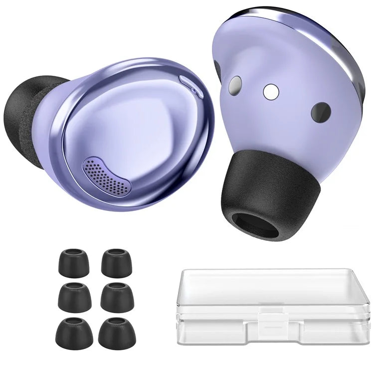 AHASTYLE WG36 3 Pairs S / M / L Size for Samsung Galaxy Buds Pro / Buds2 Pro Earbuds Covers Replacement Memory Foam In-ear Earphone Tips - Black - 1