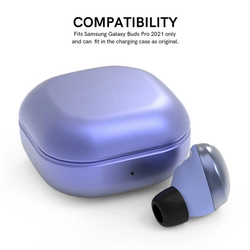 AHASTYLE WG36 3 Pairs S / M / L Size for Samsung Galaxy Buds Pro / Buds2 Pro Earbuds Covers Replacement Memory Foam In-ear Earphone Tips - Black - 2