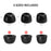 AHASTYLE WG36 3 Pairs S / M / L Size for Samsung Galaxy Buds Pro / Buds2 Pro Earbuds Covers Replacement Memory Foam In-ear Earphone Tips - Black - 3