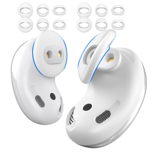 AHASTYLE PT132 For Samsung Galaxy Buds Live 6 Pairs S / M / L Replacement Earbuds Tips Anti-slip Silicone Bluetooth-compatible Earphone Eartips - White - 1