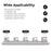 AHASTYLE WG104 Magnetic Cable Holder 5 Clips Desktop Cable Ties Data Cable USB Cord Organizer - Grey - 3