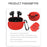 For Boat Airdopes 181 Protective Case Wireless Bluetooth-compatible Headset Silicone Cover with Anti-Loss Buckle - Dark Blue - 6