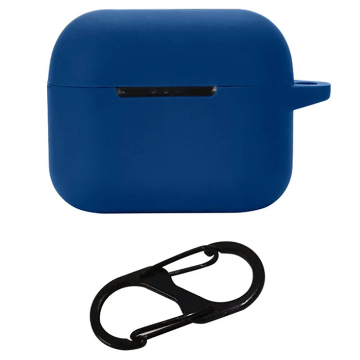 For GLIDiC TW-4000s Earphone Charging Bin Sleeve Cover Silicone Case with Buckle - Dark Blue - 1