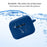 For GLIDiC TW-4000s Earphone Charging Bin Sleeve Cover Silicone Case with Buckle - Dark Blue - 4