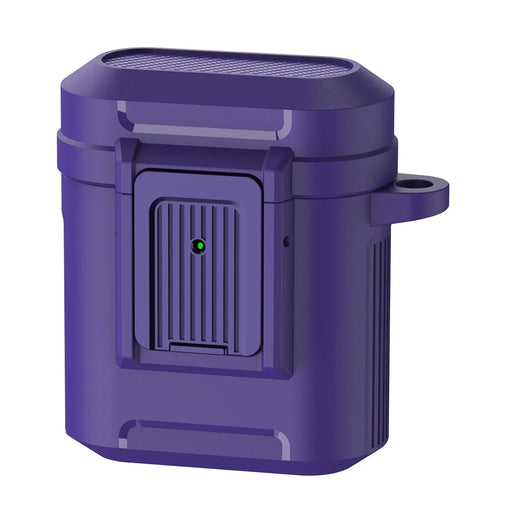 For Apple AirPods with Charging Case (2016) / (2019)  / AirPods with Wireless Charging Case (2019) ) Earphone Case Earbud TPU+PC Cover - Purple - 1