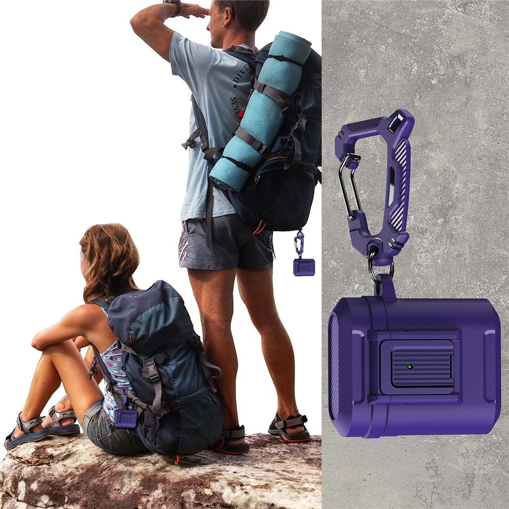For Apple AirPods with Charging Case (2016) / (2019)  / AirPods with Wireless Charging Case (2019) ) Earphone Case Earbud TPU+PC Cover - Purple - 7