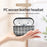 For AirPods Pro (Gen 2) (USB-C) / Pro 2 Woven Texture PU Leather + PC Drop-proof Case Bluetooth-compatible Earphone Protective Cover - Burlap Gray - 2