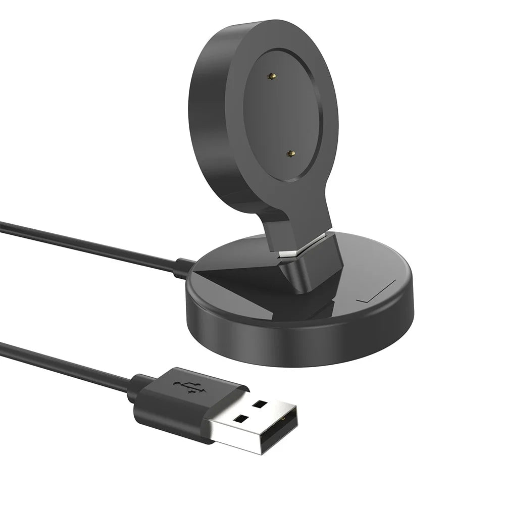 For Xiaomi Watch S1 Active / Color 2 / Color Sports USB Cable Smart Watch Charger Desktop Charging Stand - Black - 1