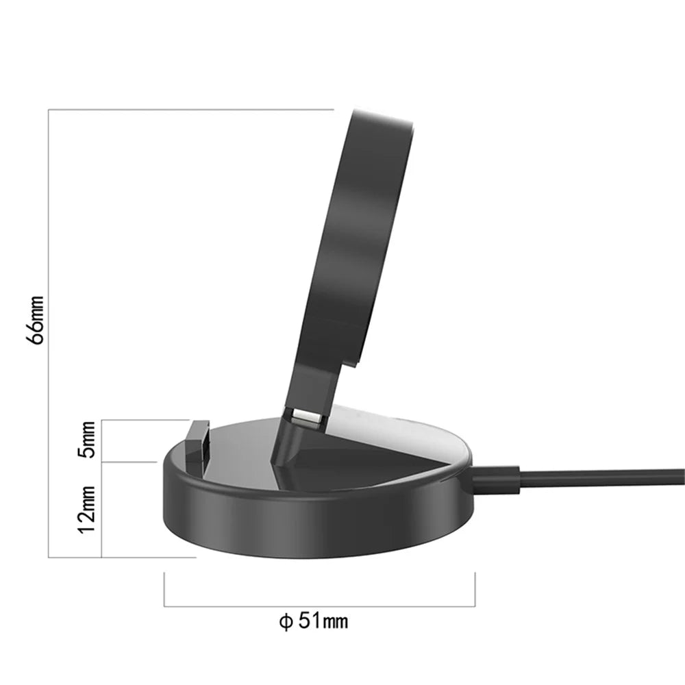 For Xiaomi Watch S1 Active / Color 2 / Color Sports USB Cable Smart Watch Charger Desktop Charging Stand - Black - 7