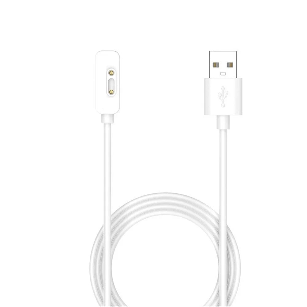 For Xplora X5 Play Smart Watch Charger 1m Magnetic Absorption USB Charging Cable - White - 3