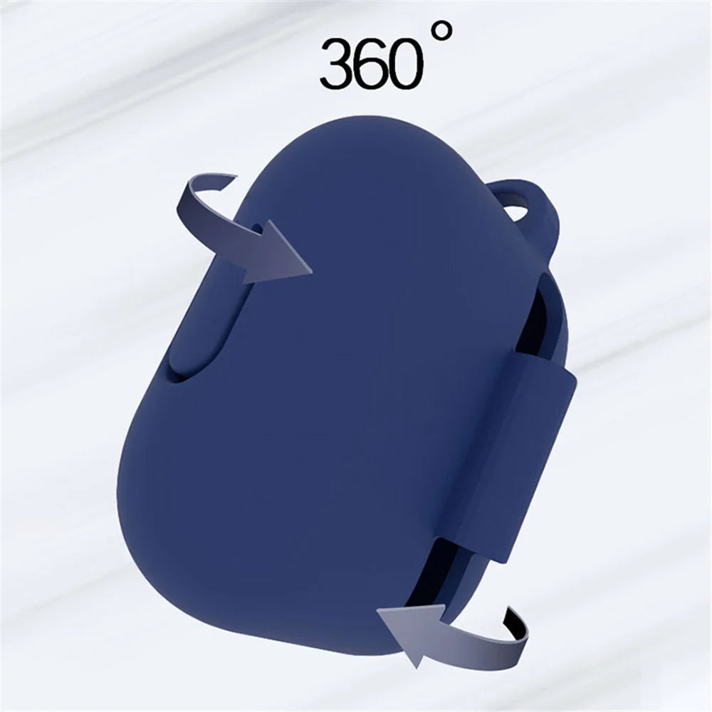 6 in 1 For Apple AirPods 3 Portable Carrying Bag Headset Silicone Case Set with Earbuds Holder / Anti-Lost Neck Strap - Mint Green - 3