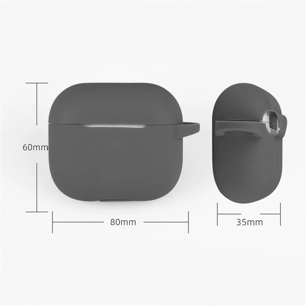 6 in 1 For Apple AirPods 3 Portable Carrying Bag Headset Silicone Case Set with Earbuds Holder / Anti-Lost Neck Strap - Mint Green - 6