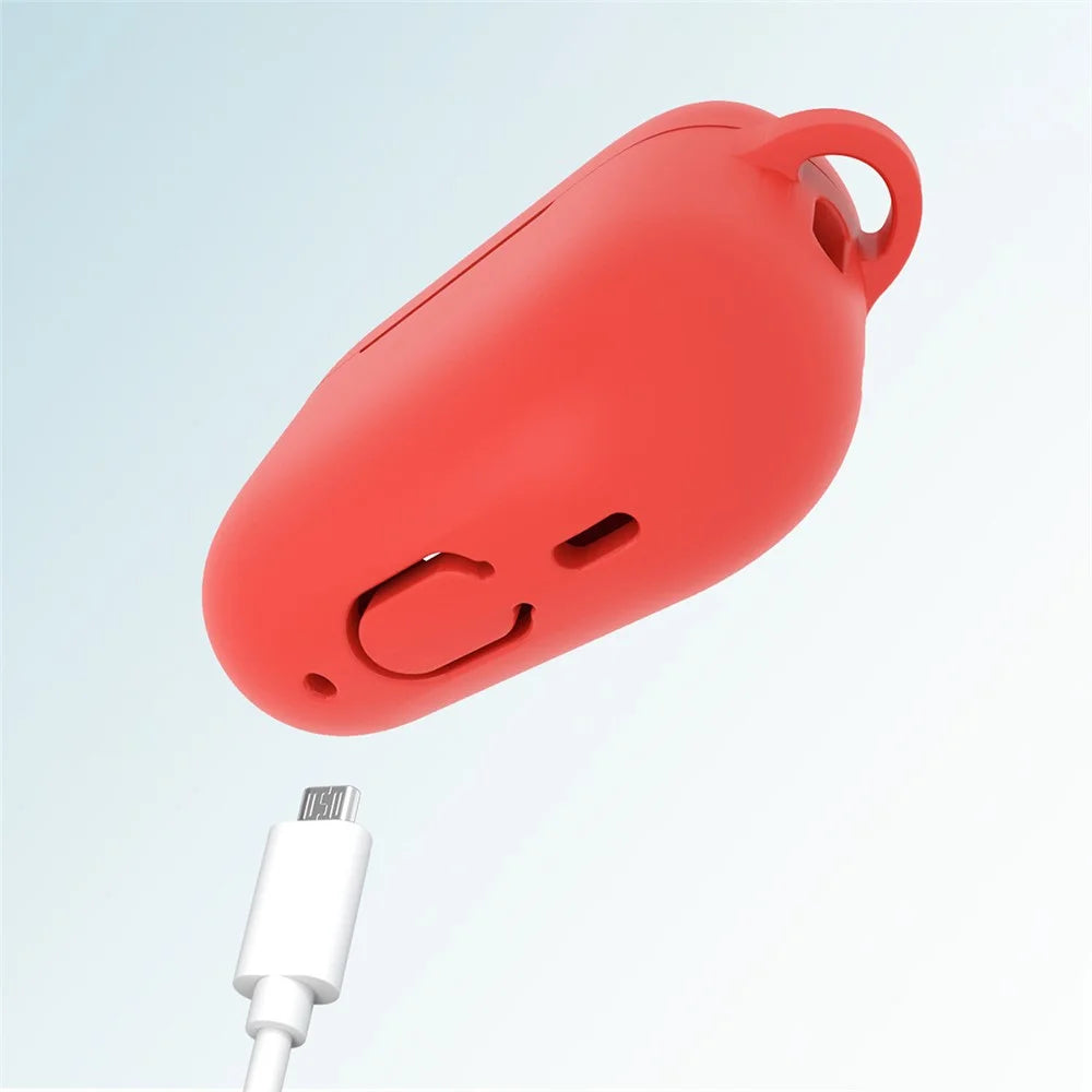 8 in 1 Portable Storage Bag Set for AirPods Pro 2 Silicone Case with Strap / Neck Strap / Cleaning Brush - Red - 5