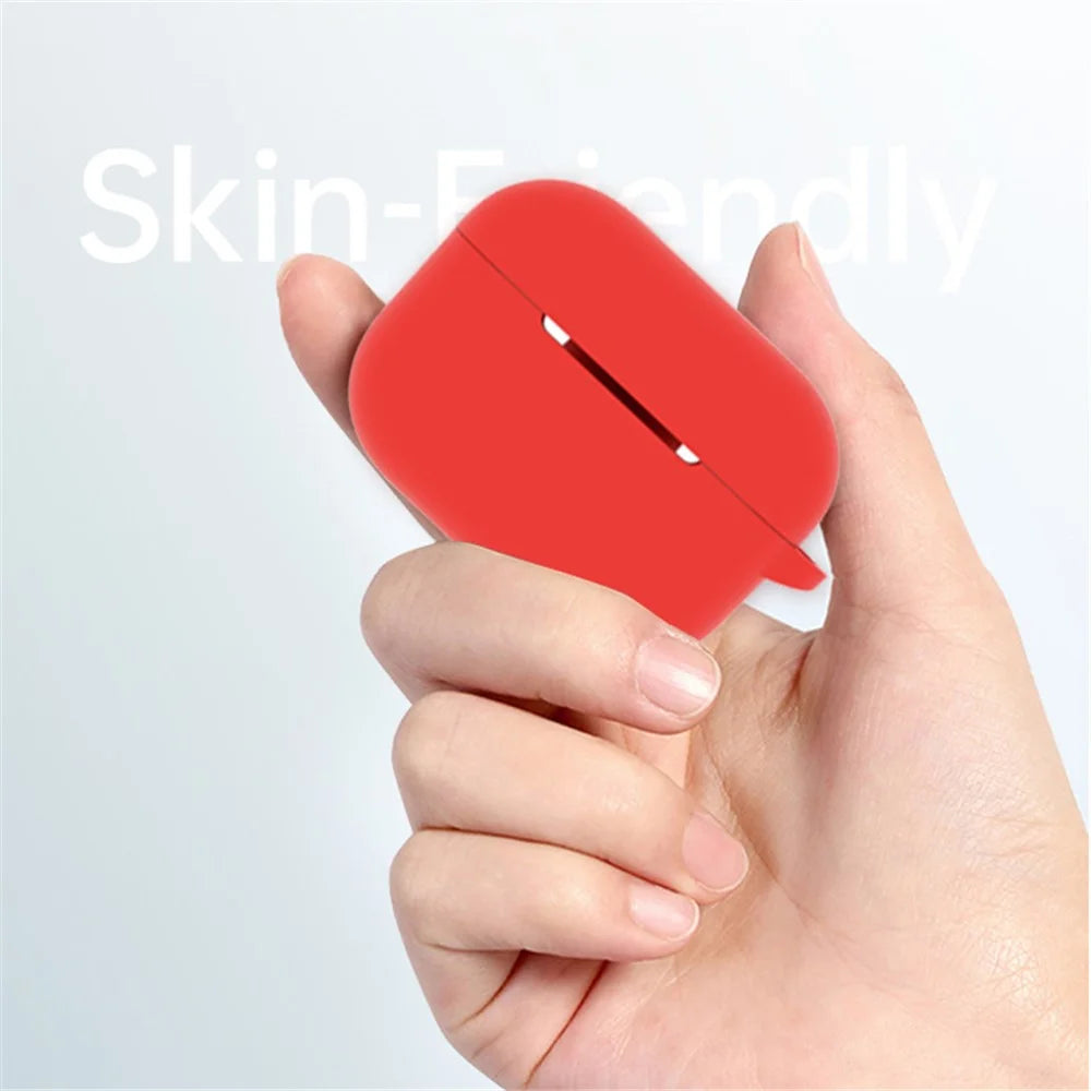 8 in 1 Portable Storage Bag Set for AirPods Pro 2 Silicone Case with Strap / Neck Strap / Cleaning Brush - Red - 6