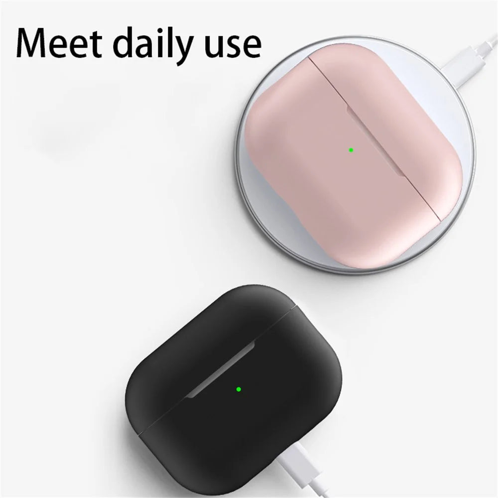 Shockproof Case for AirPods Pro 2 / Pro Silicone Case Bluetooth-compatible Headset Cover with Strap - Light Purple - 4