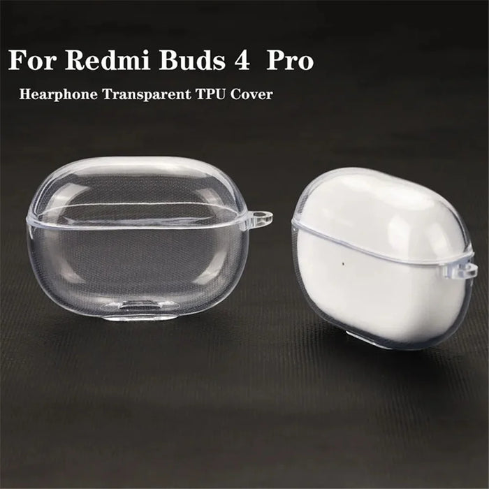 For Xiaomi Redmi Buds 4 Pro Clear TWS Earphone Protector Cover Flexible TPU Protection Case - 2