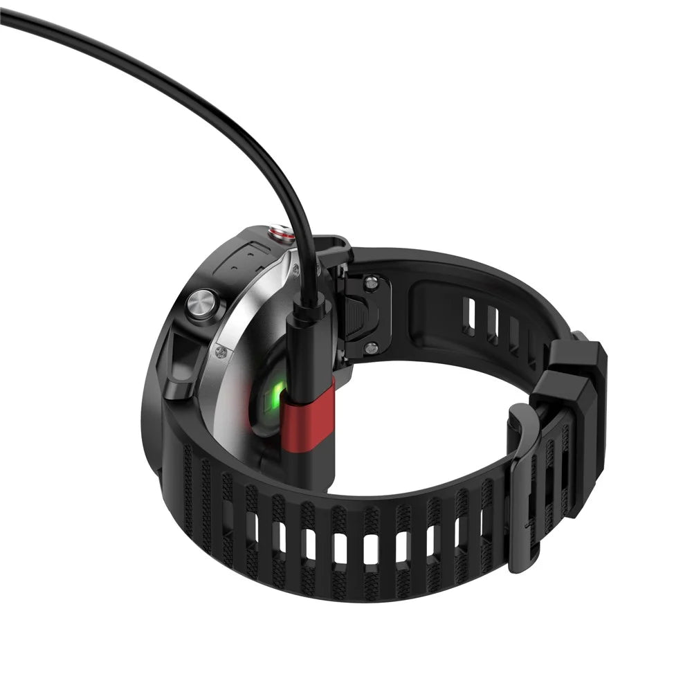 For Garmin Forerunner 265 / 265S / 965 Smart Watch Charging Adapter 8 Pin to Garmin Female Portable Connector - Red - 5