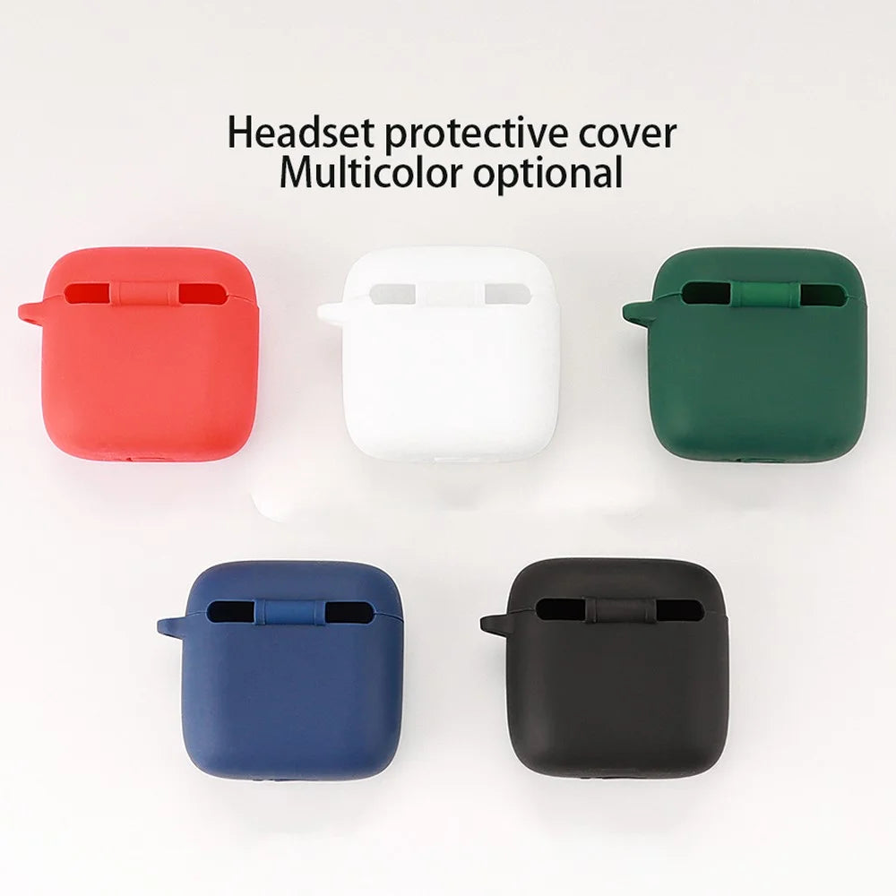 For JBL Tour Pro 2 Silicone Case Bluetooth-compatible Earphone Protective Cover with Anti-Lost Buckle - Blackish Green - 6