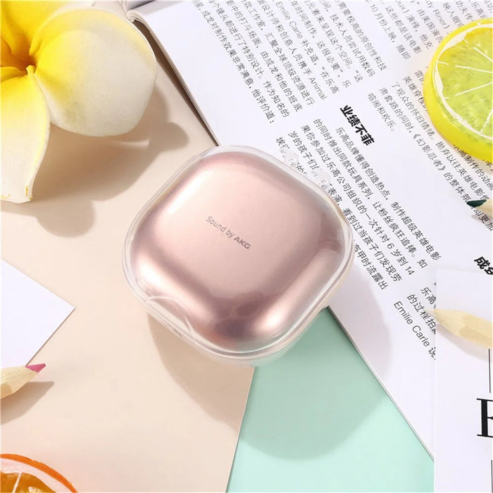 For Samsung Galaxy Buds Live / Buds Pro / Buds 2 / Buds 2 Pro Earphone TPU Case Bluetooth-compatible Earbud Protective Cover - Transparent - 2