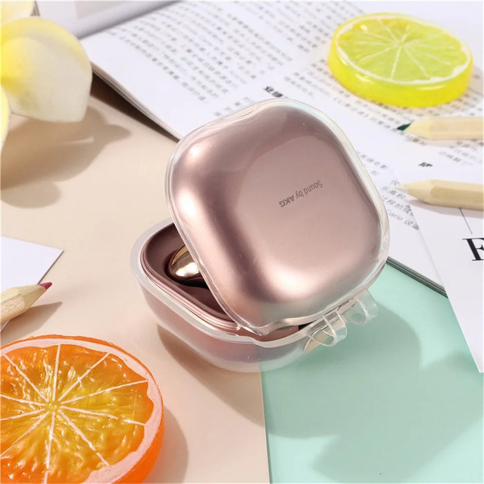 For Samsung Galaxy Buds Live / Buds Pro / Buds 2 / Buds 2 Pro Earphone TPU Case Bluetooth-compatible Earbud Protective Cover - Transparent - 3