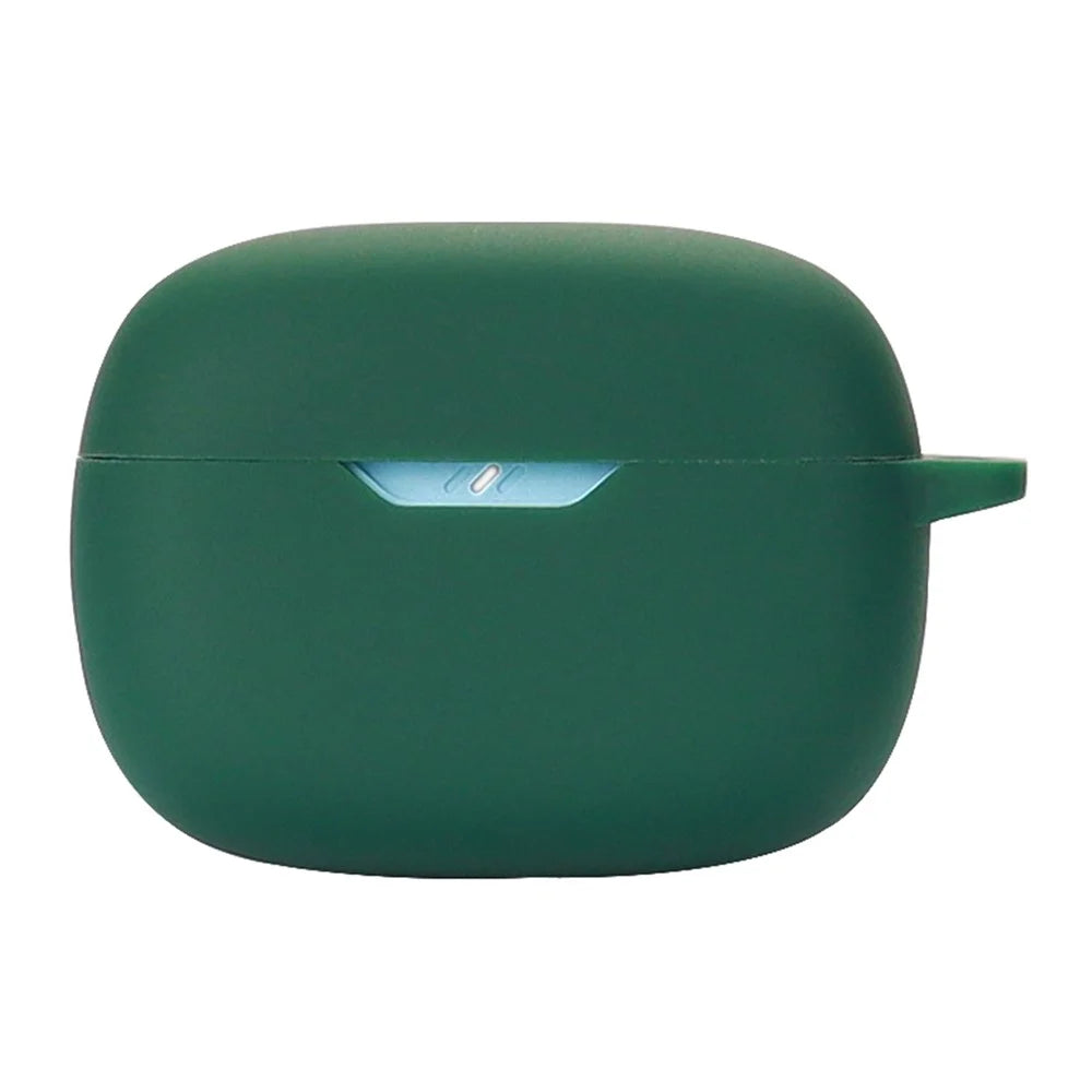 Silicone Case for JBL Wave Beam Bluetooth-compatible Earbuds, Anti-drop Earphone Cover with Hook - Green - 1
