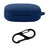 For OnePlus Buds Pro 2 Soft Silicone Bluetooth-compatible Earphones Case with Anti-lost Buckle - Dark Blue - 1