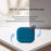 For Apple AirPods 3 Soft Silicone Protective Case Wireless Earphones Portable Cover with Carabiner - Blue - 3
