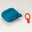 For Apple AirPods 3 Soft Silicone Protective Case Wireless Earphones Portable Cover with Carabiner - Blue - 4