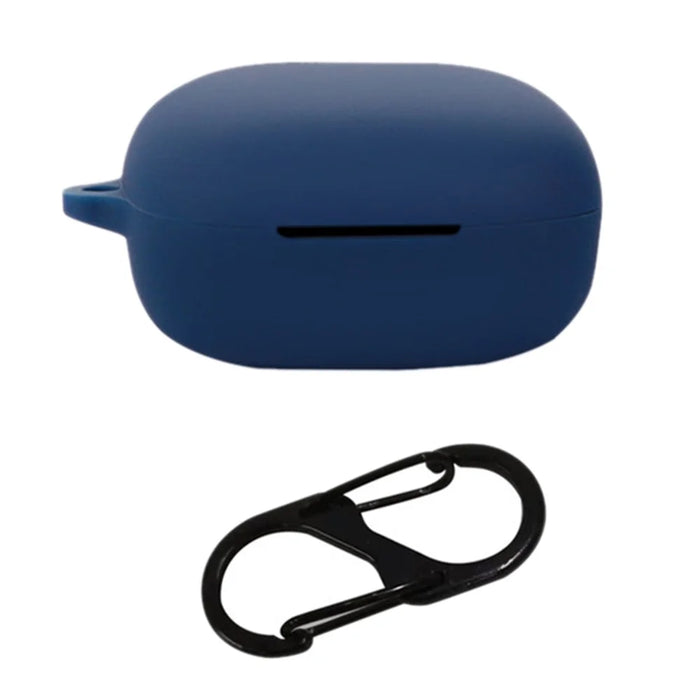 Protective Sleeve for Linklike Halo Bluetooth-compatible Earphone Charging Case Cover Silicone Case with Buckle - Dark Blue - 1