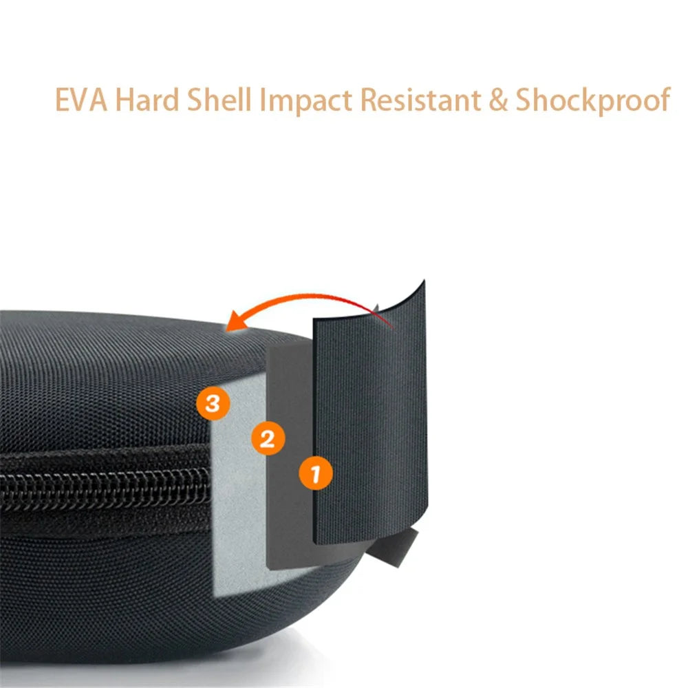 For Sony WH-CH720N / WH-CH520 Headphone Storage Bag Shockproof Headset Case Carrying Bag - 4