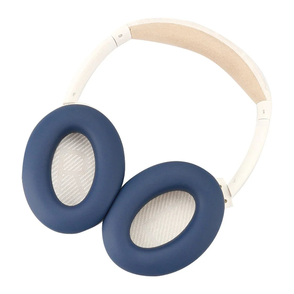 For Bose QC45 / QC35 / QC25 / QC15 / AE2 1 Pair Flexible Silicone Headphone Earpads Caps Ear Cover Pad - Dark Blue - 2
