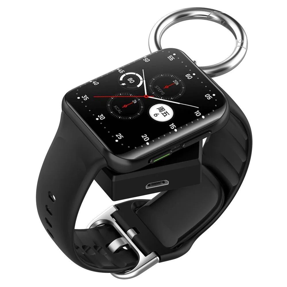 For Oppo Watch 4 Pro / Watch 2 42mm / 46mm / Watch 3 / 3Pro / Watch SE Charger Portable Charging Dock with Magnetic Probe - Black - 3