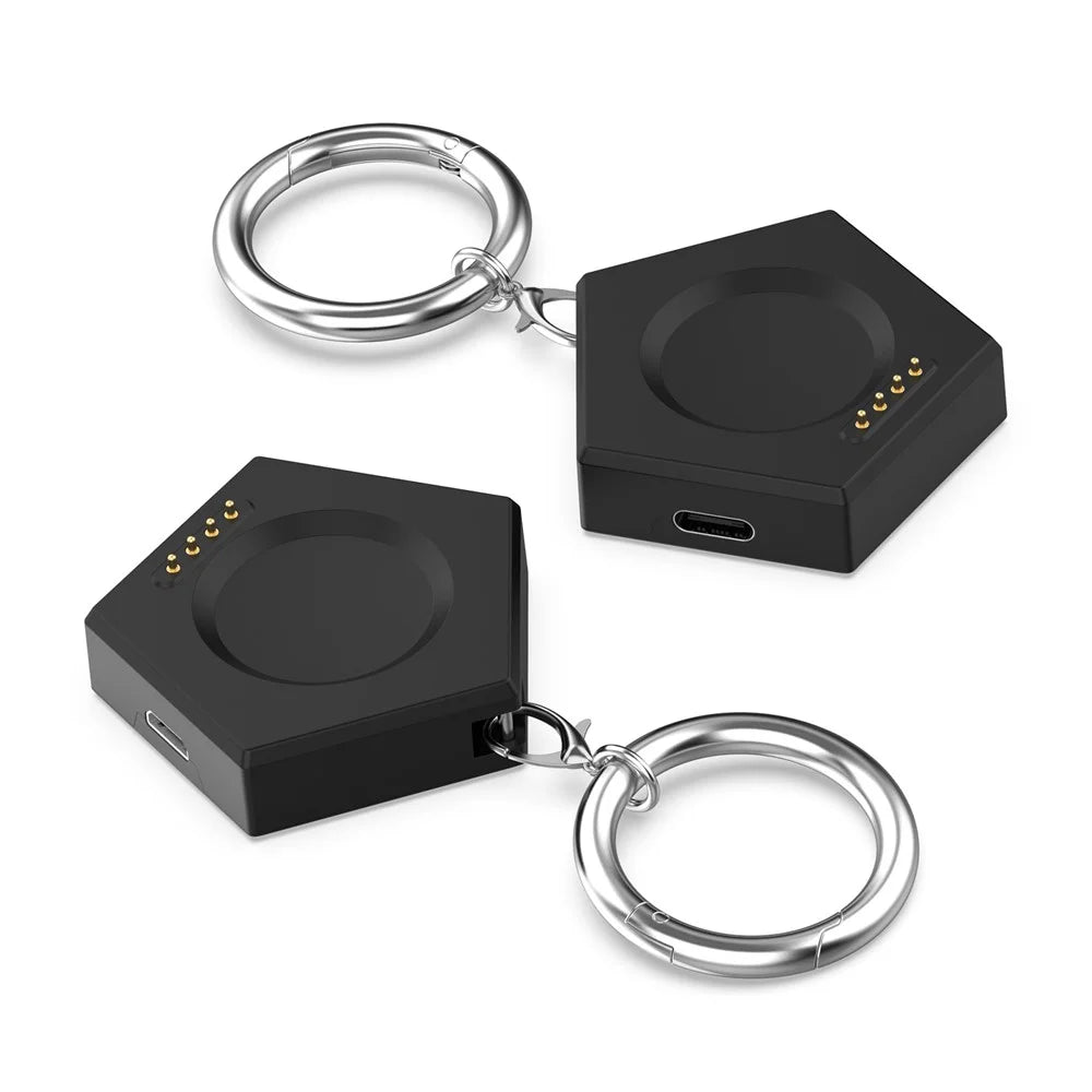 For Oppo Watch 4 Pro / Watch 2 42mm / 46mm / Watch 3 / 3Pro / Watch SE Charger Portable Charging Dock with Magnetic Probe - Black - 7