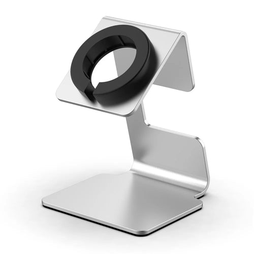 For Samsung Galaxy Watch 5 / 5 Pro / Watch 5 Active Charger Holder Watch Charging Pad Metal Stand (without Charger) - Silver - 1