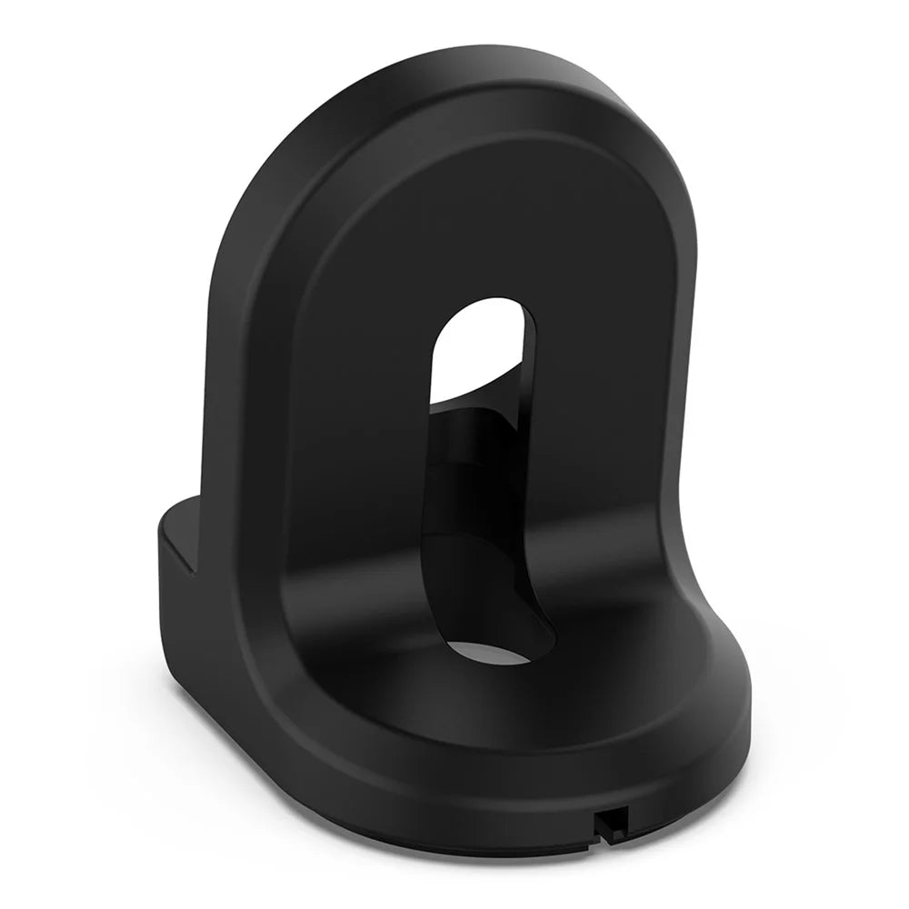 For Honor Watch GS 3i (MNS-B39) Silicone Stand Charger Charging Base Holder with Integrated Cable Management Slot (Cable Not Included) - Black - 4