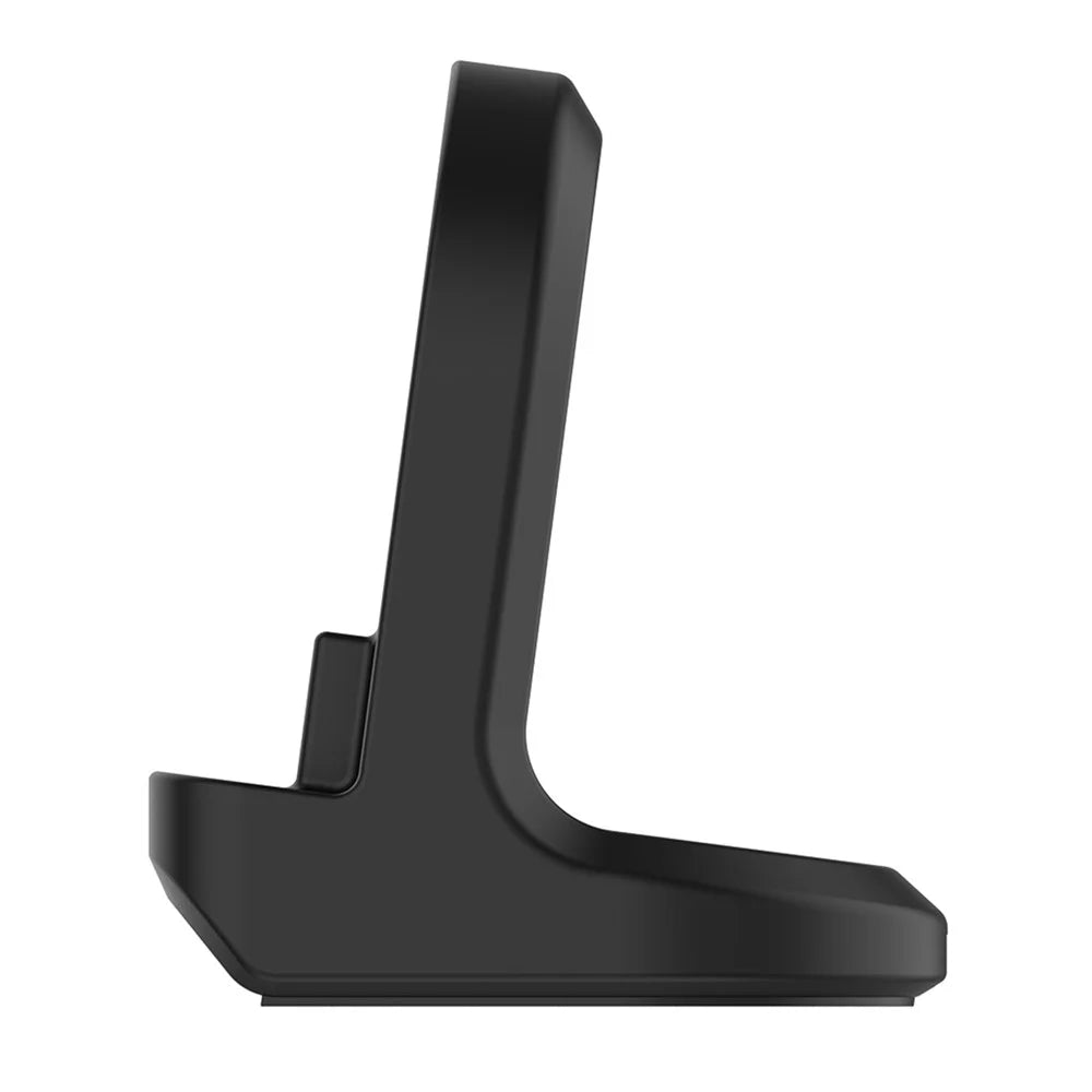 For Honor Watch GS 3i (MNS-B39) Silicone Stand Charger Charging Base Holder with Integrated Cable Management Slot (Cable Not Included) - Black - 7