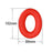 1 Pair Earpad Silicone Sleeve Soft Cover for Sony WH-CH720N Headphone - Red - 4