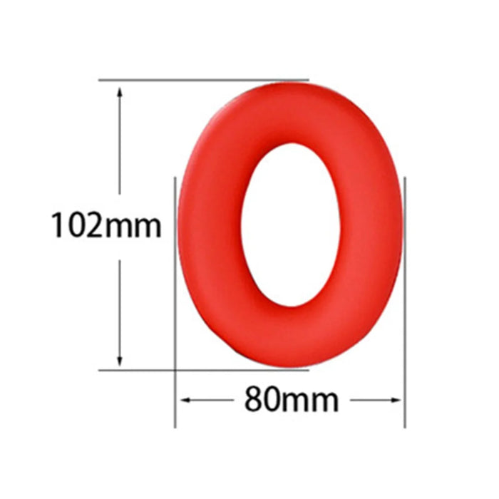 1 Pair Earpad Silicone Sleeve Soft Cover for Sony WH-CH720N Headphone - Red - 4