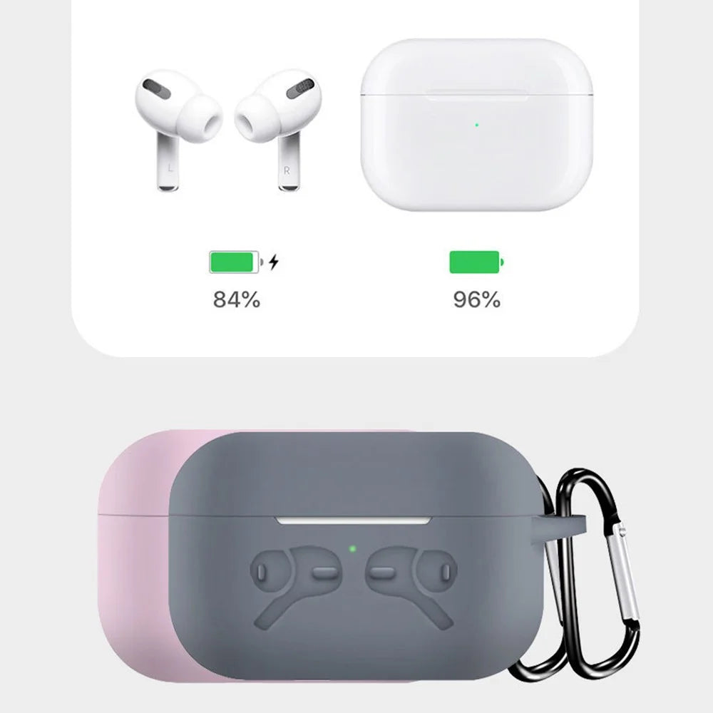 5-in-1 Silicone Case for Apple AirPods Pro Protective Case Set with Neck Strap, Earphone Holder - Mint Green - 4